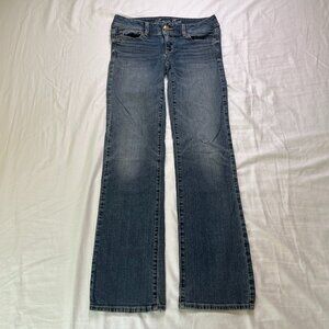 American Eagle Slim Boot Jeans, 2, Dark Wash